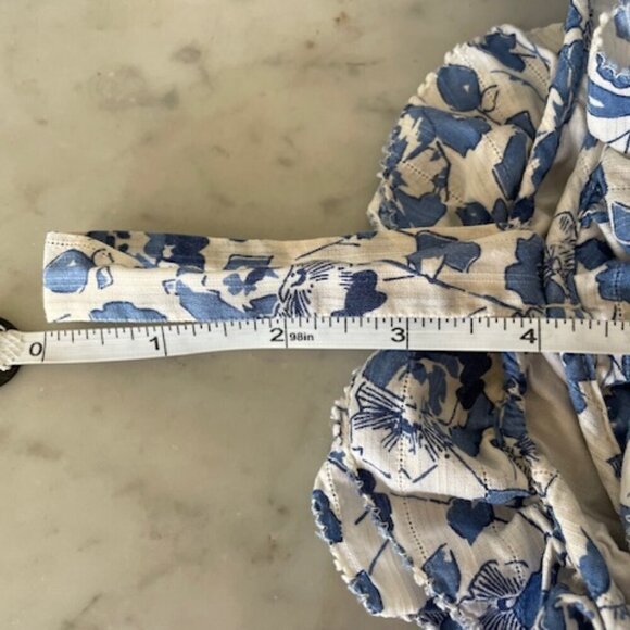 Ralph Lauren Blue Label Blue White Floral Ruffle Sundress 4T - Picture 14 of 15